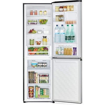 Hitachi Bottom Freezer Inverter Control Refrigerator With 1 Year Warranty 357.7 W RB410PUK6PSV Silver